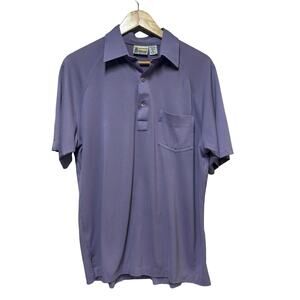London Fog Short Sleeve Golf  Polo Shirt for Men - Large Cotton Polyester Blend‎